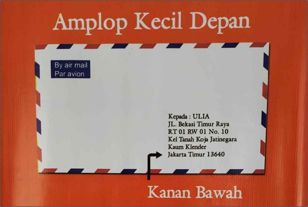 Contoh Alamat Tujuan Surat Lamaran Pekerjaan Yang Benar