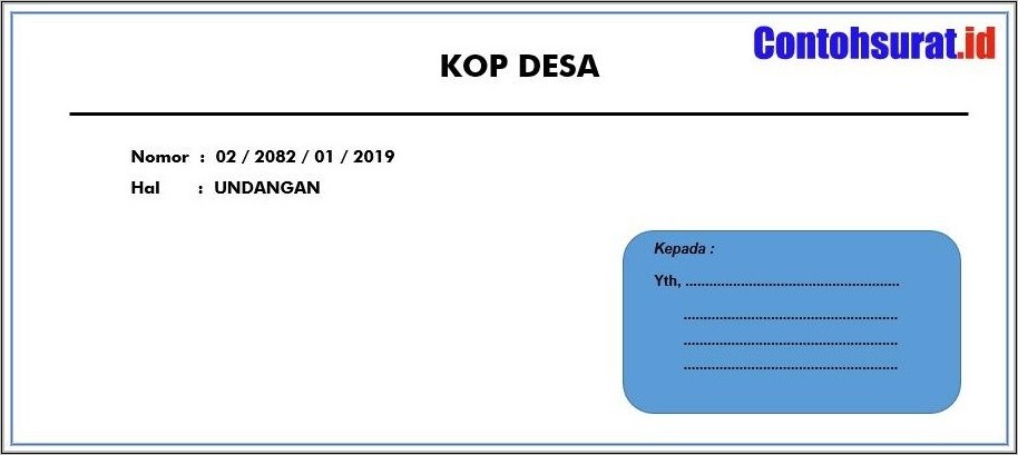 Contoh Amplop Surat Lamaran Kerja