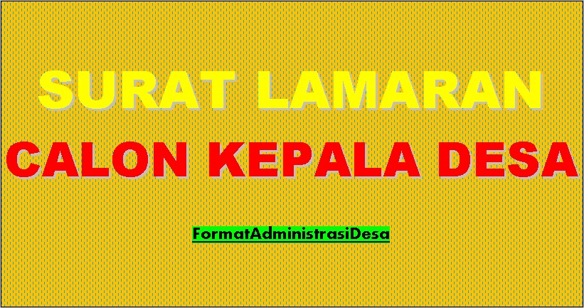 Contoh Kepala Surat Lamaran