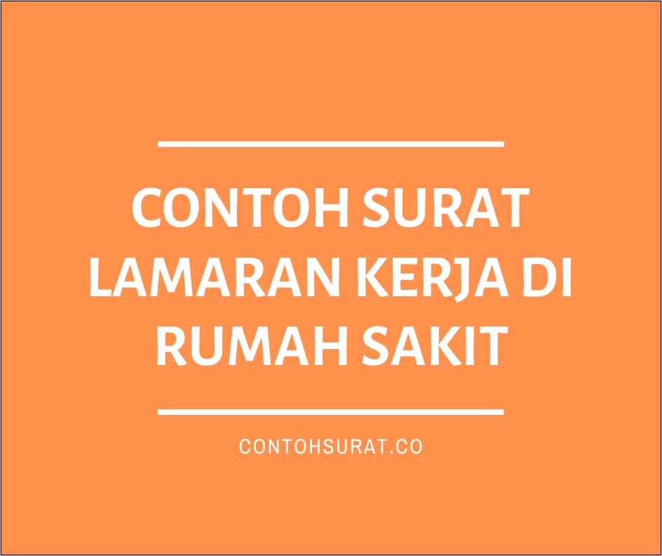 Contoh Kop Surat Lamaran Yang Benar