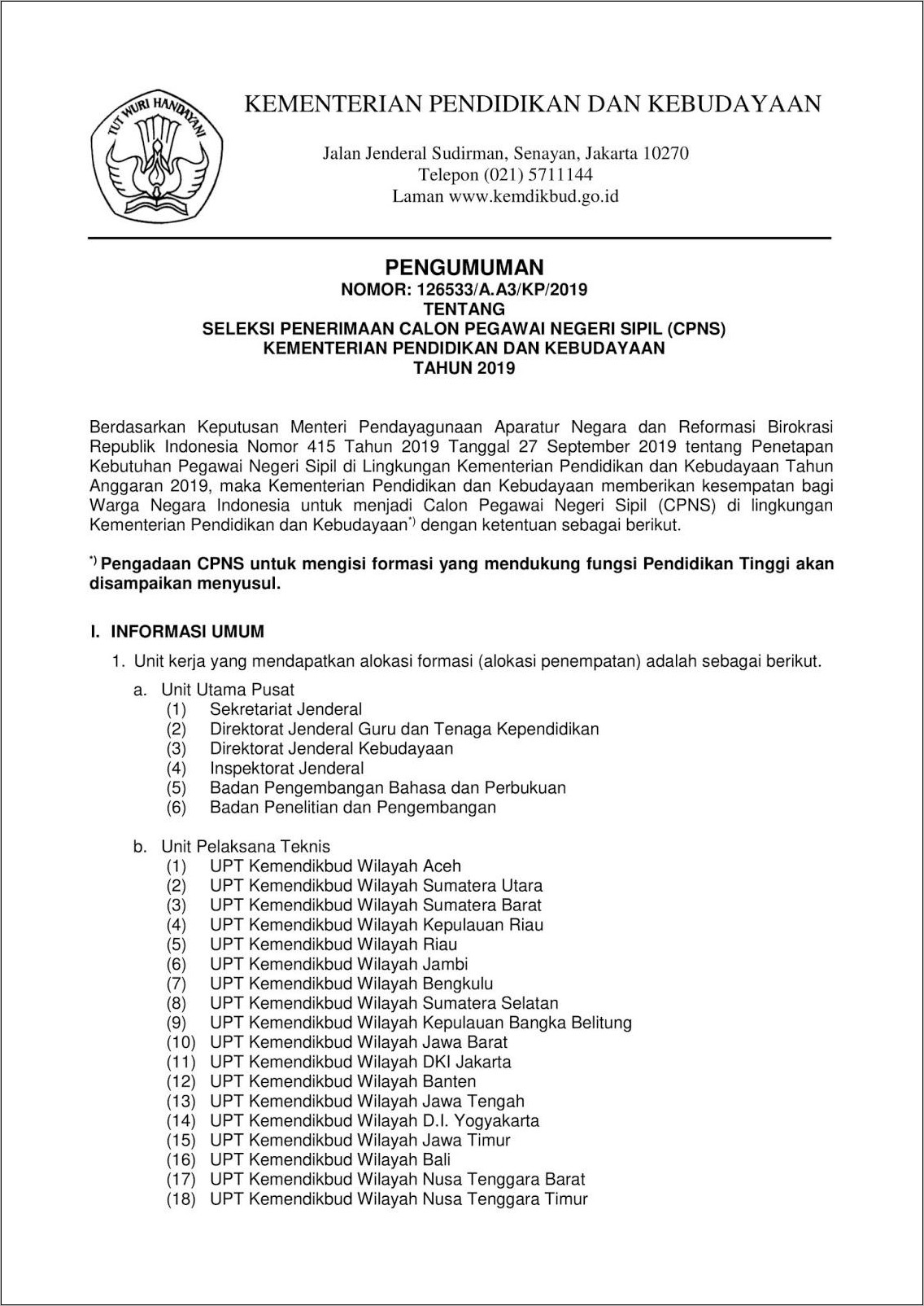 Contoh Mengisi Surat Lamaran Cpns Kemendikbud 2019 Yang Benar