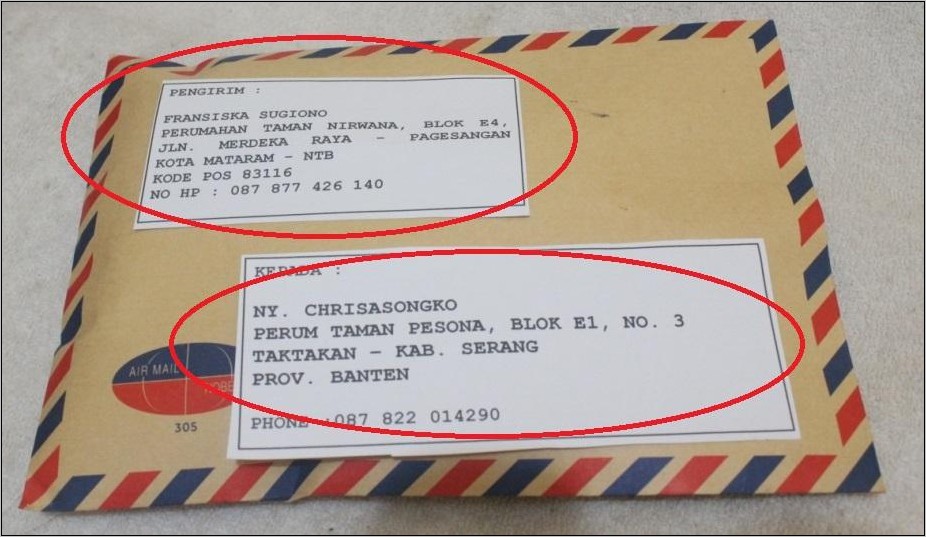 Contoh Penulisan Surat Lamaran Di Amplop Coklat