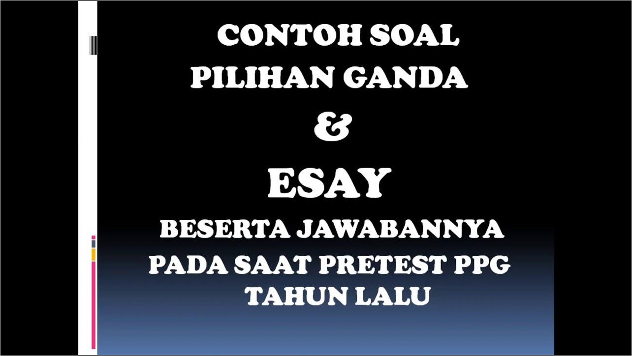 Contoh Soal Pilihan Ganda Surat Lamaran Pekerjaan