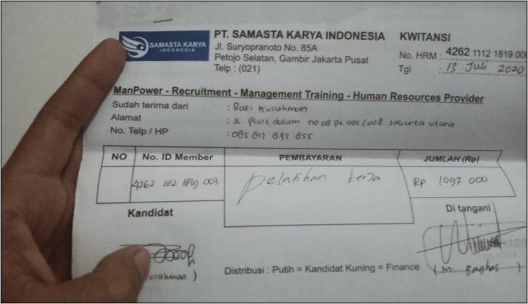 Contoh Surat Lamaran Bank Panin Staf Bagian Hukum