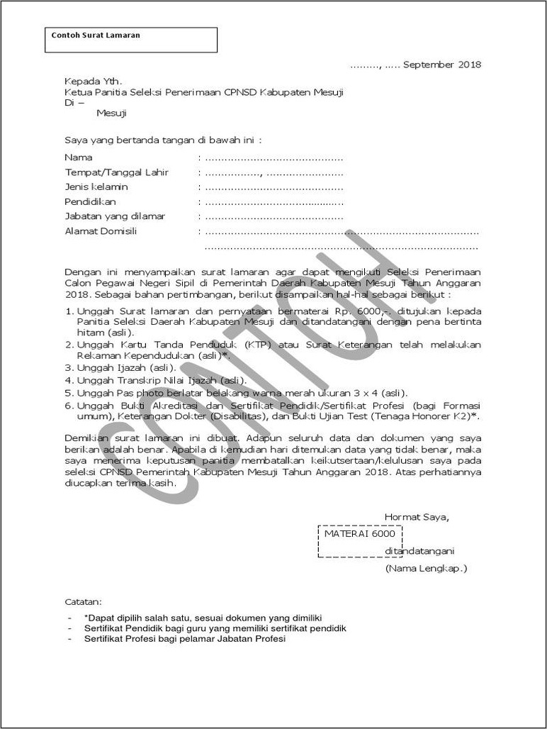 Contoh Surat Lamaran Bebas.doc