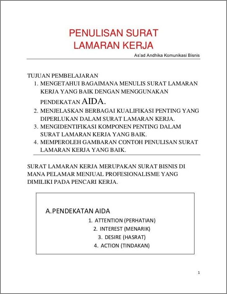 Contoh Surat Lamaran Beserta Gaji Yang Diharapkan
