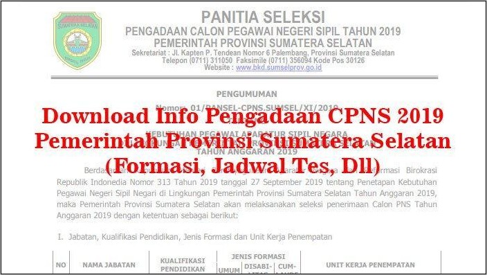 Contoh Surat Lamaran Bupati Empat Lawang
