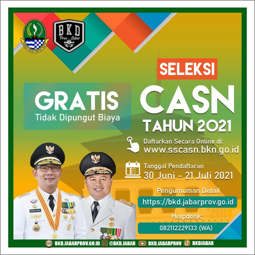 Contoh Surat Lamaran Cpns 2019 Pemerintah Provinsi Jawa Barat