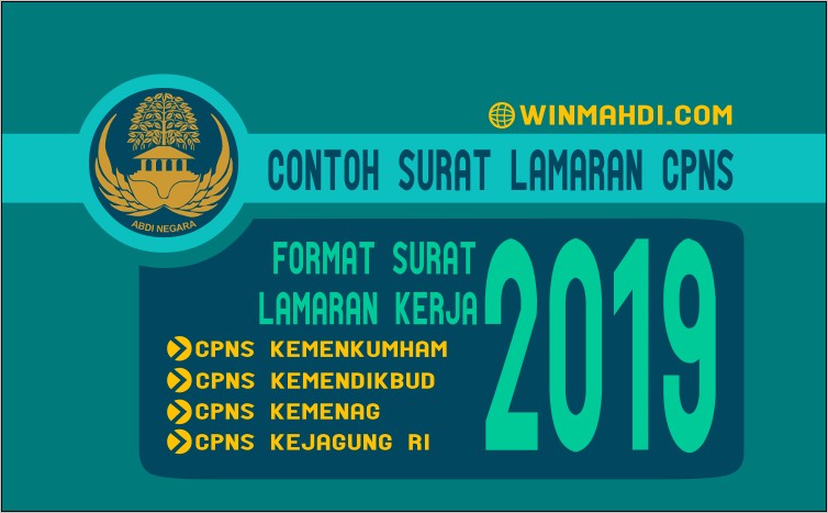 Contoh Surat Lamaran Cpns 2019 Yang Sudah Jadi