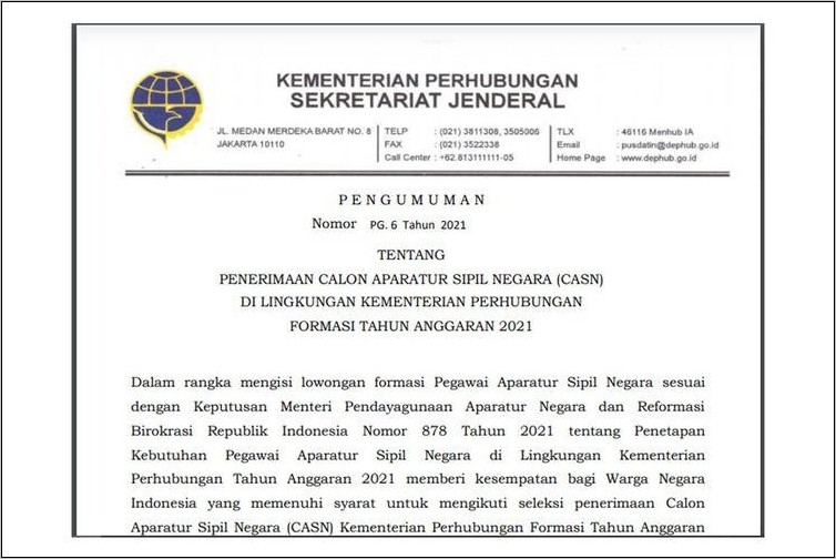 Contoh Surat Lamaran Cpns Formasi Umum Pemerintah Kota Pematangsiantar