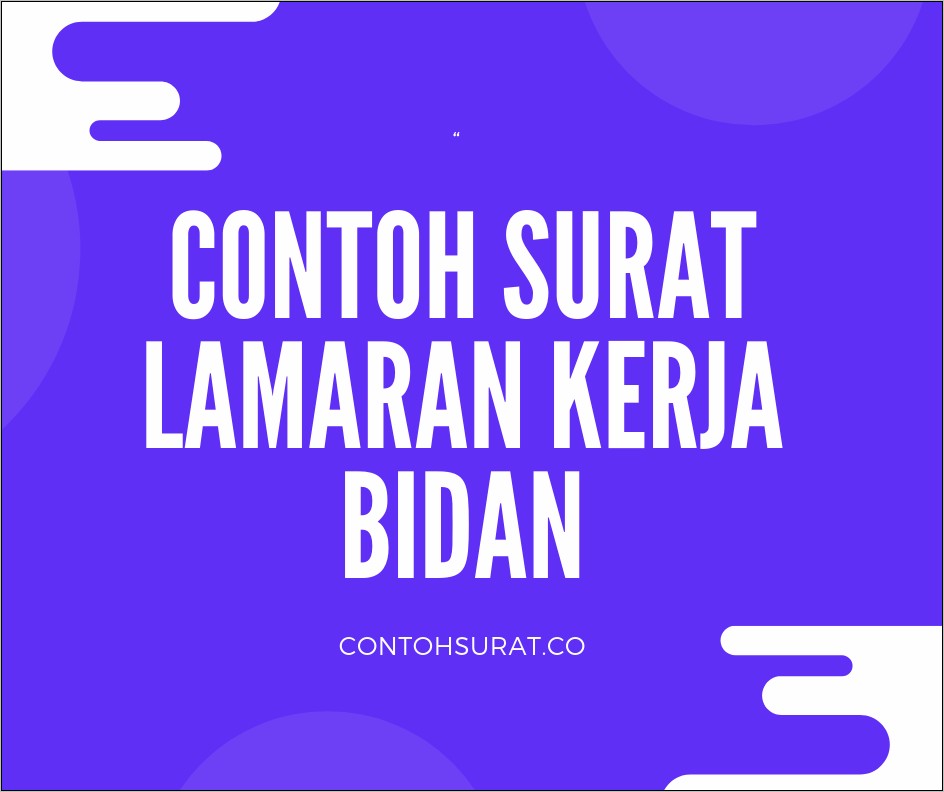 Contoh Surat Lamaran Ke Puskesmas