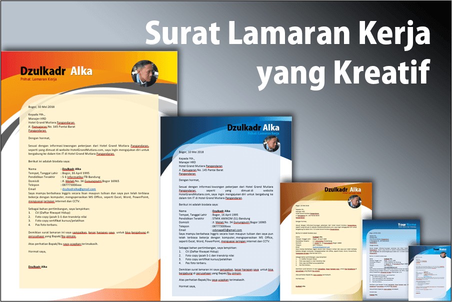 Contoh Surat Lamaran Kerja 2018 Pdf