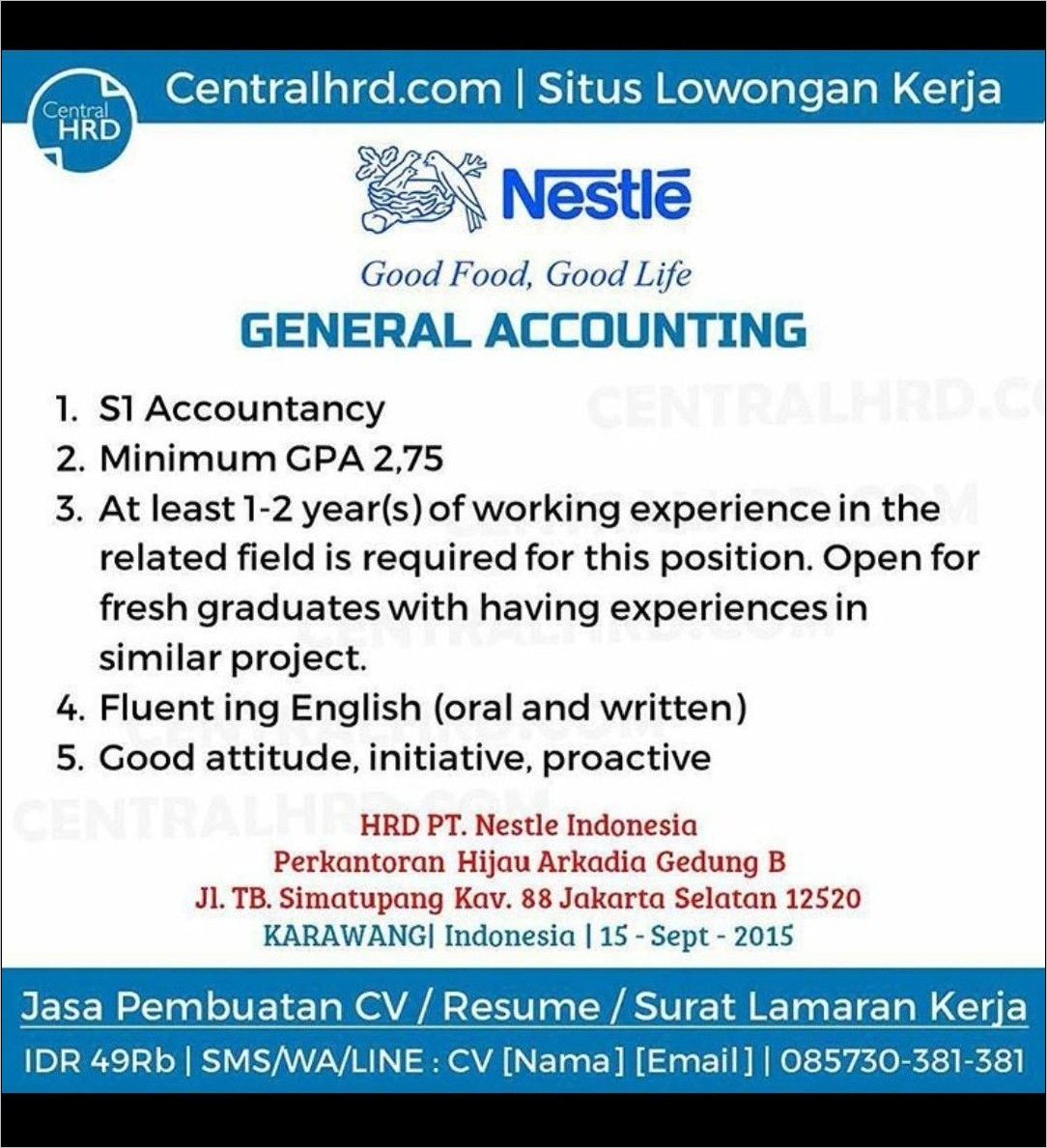 Contoh Surat Lamaran Kerja Beserta Iklannya Dalam Bahasa Inggris