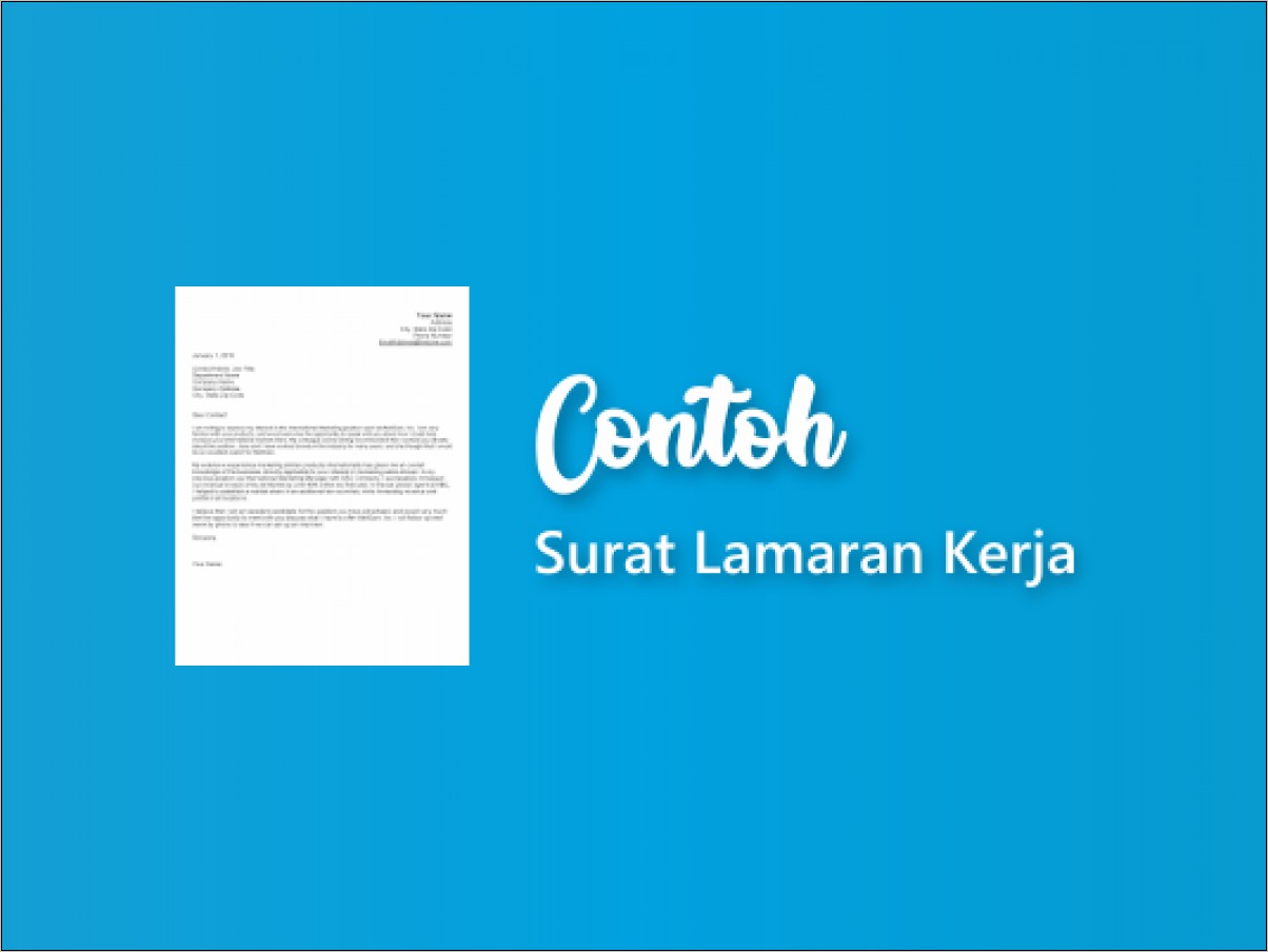 Contoh Surat Lamaran Kerja Honda