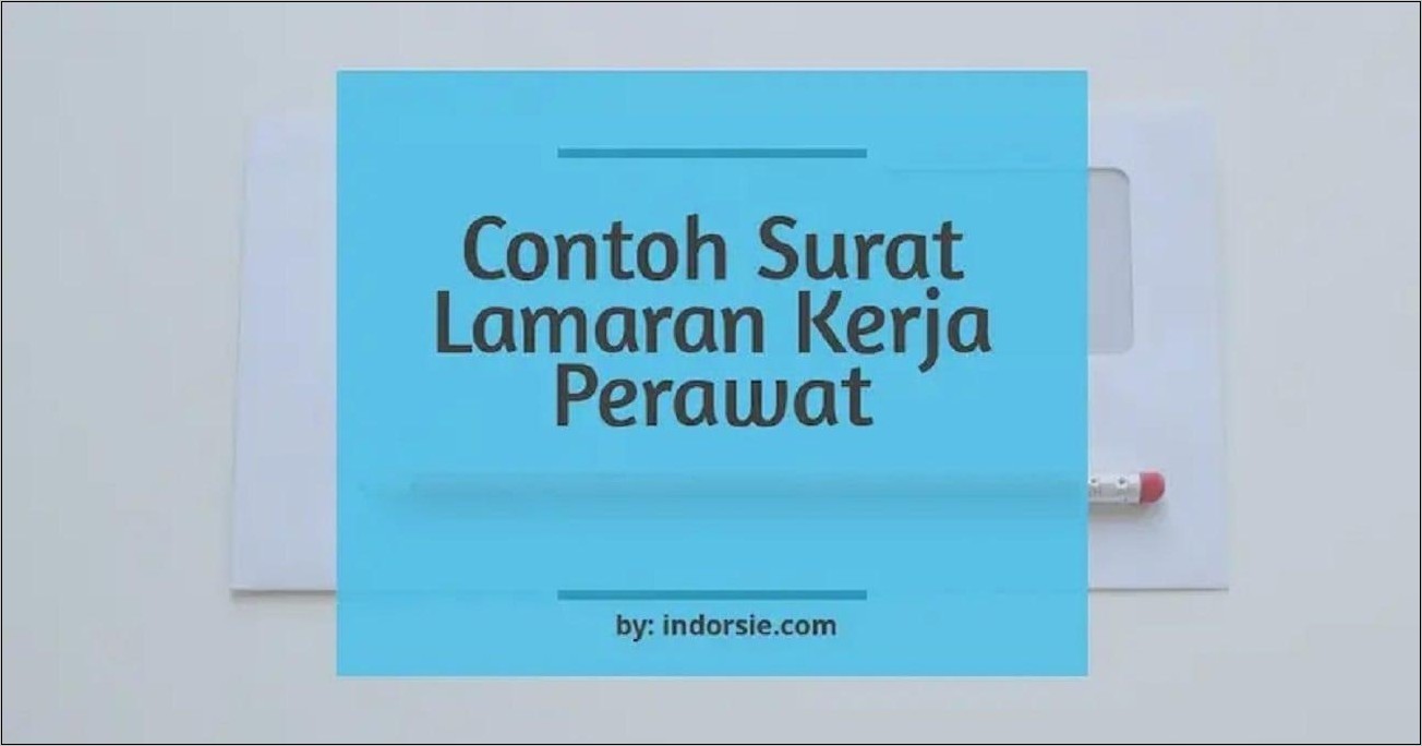 Contoh Surat Lamaran Kerja Untuk Rumah Sakit