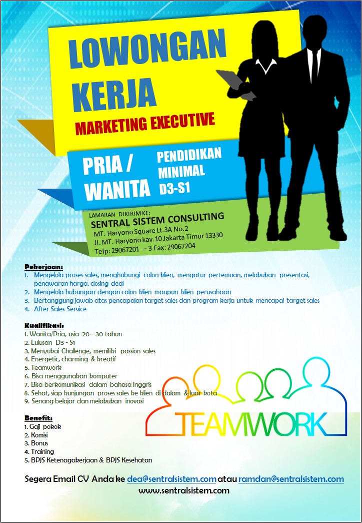 Contoh Surat Lamaran Pekerjaan Marketing Manager Dalam Bahasa Inggris