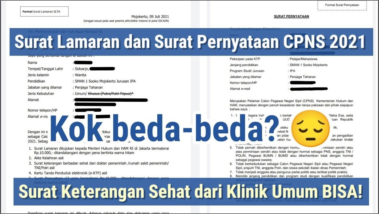 Contoh Surat Lamaran Penjaga Tahanan