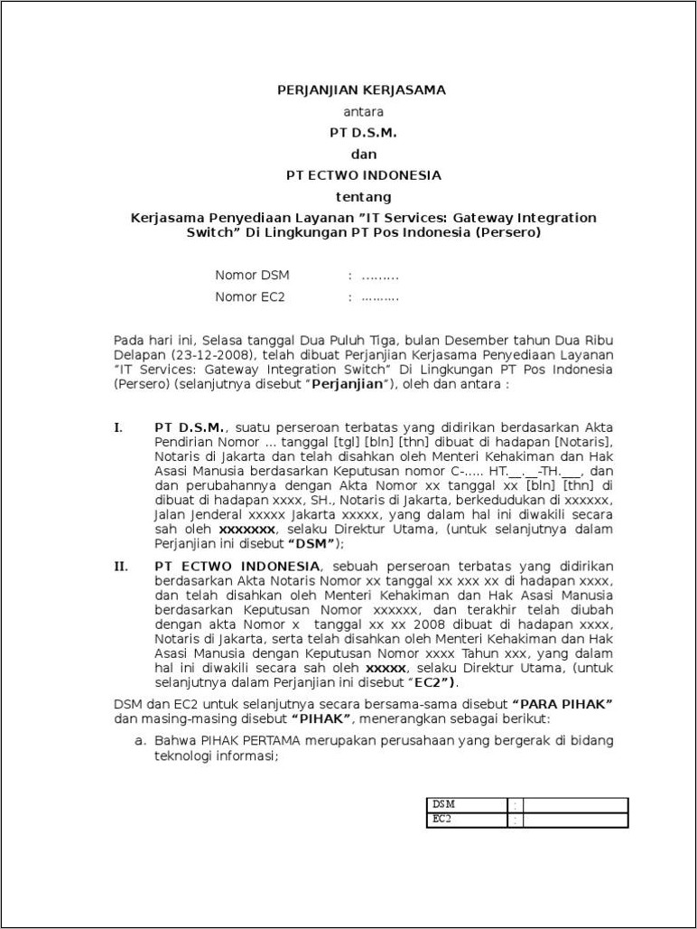 Contoh Adendum Surat Perintah Kerja