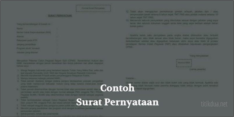 Contoh Format Surat Kesepakatan Kerja Antara Perusahaan Dan Karyawan