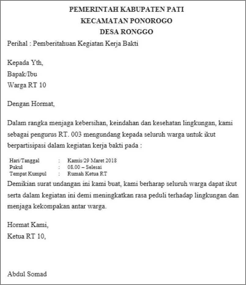 Contoh Surat Akta Pembubaran Kerja Sama