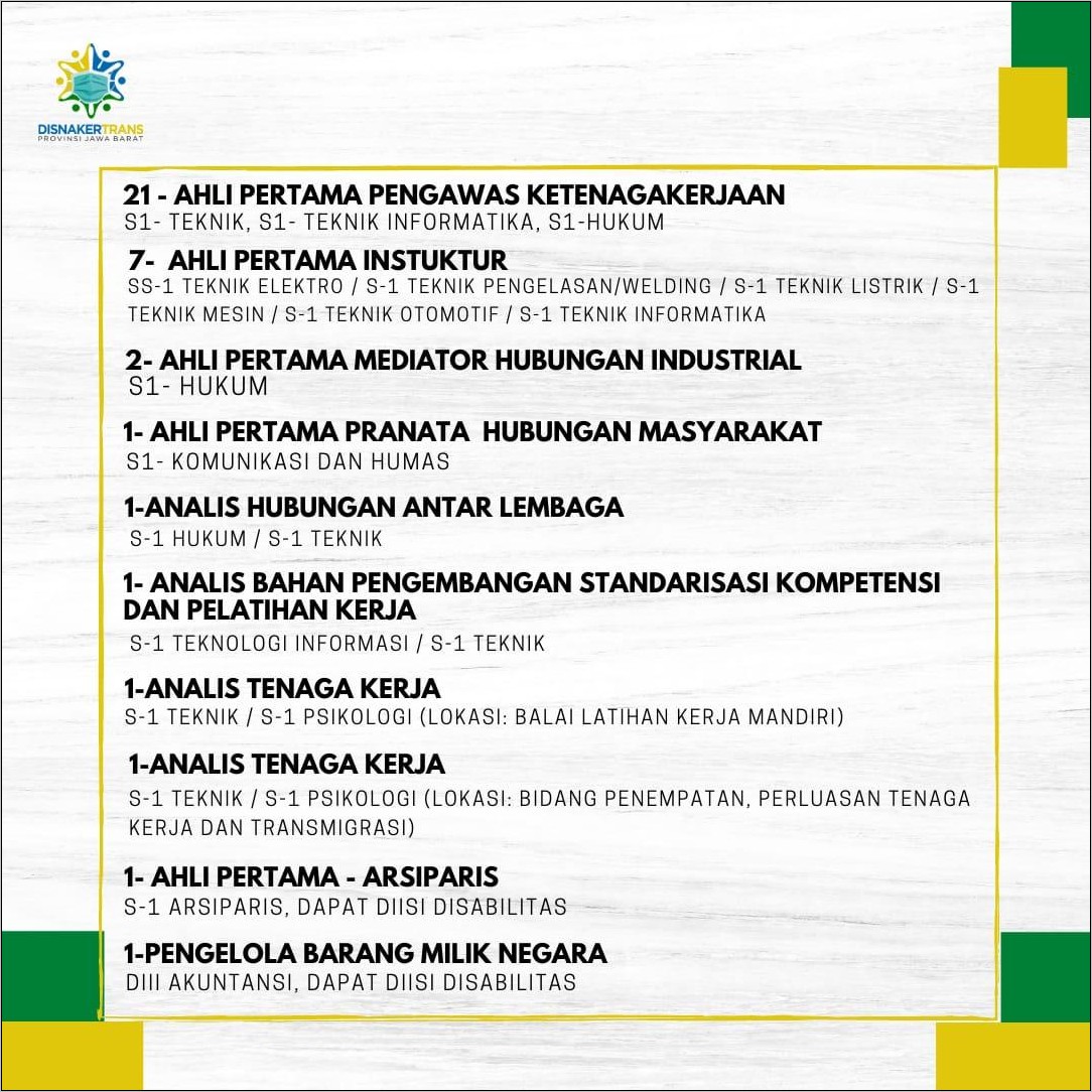 Contoh Surat Balasan Dari Dinas Tenaga Kerja Dan Transmigrasi