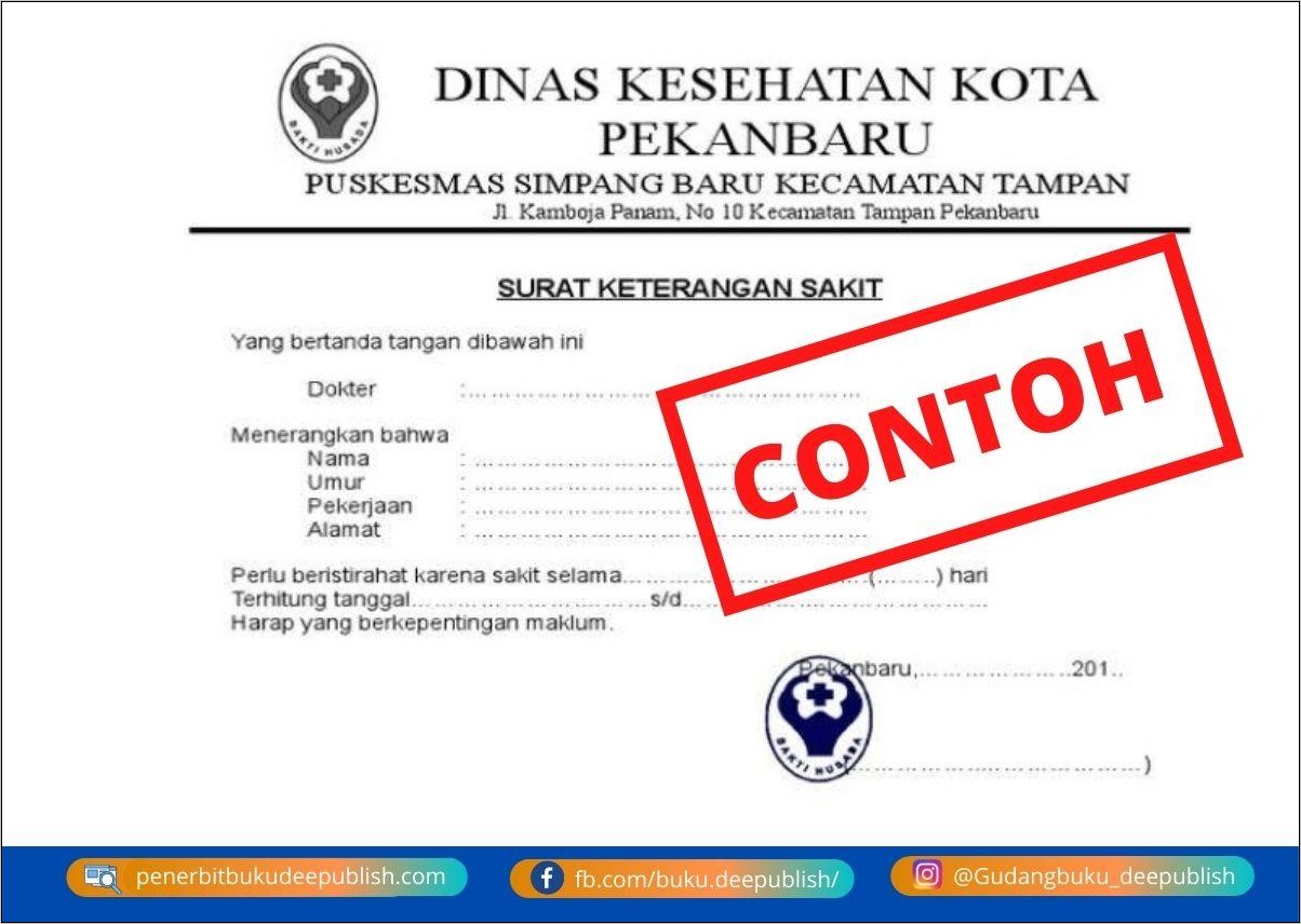 Contoh Surat Izin Tidak Masuk Kerja Dari Kampus