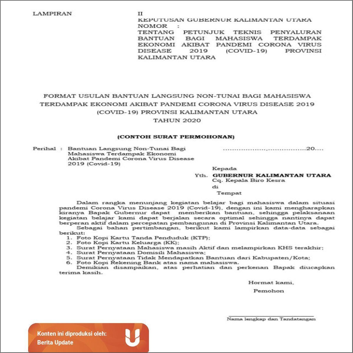 Contoh Surat Izin Tidak Masuk Kerja Di Instansi Pemerintah