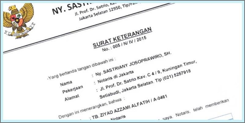 Contoh Surat Izin Untuk Kerja