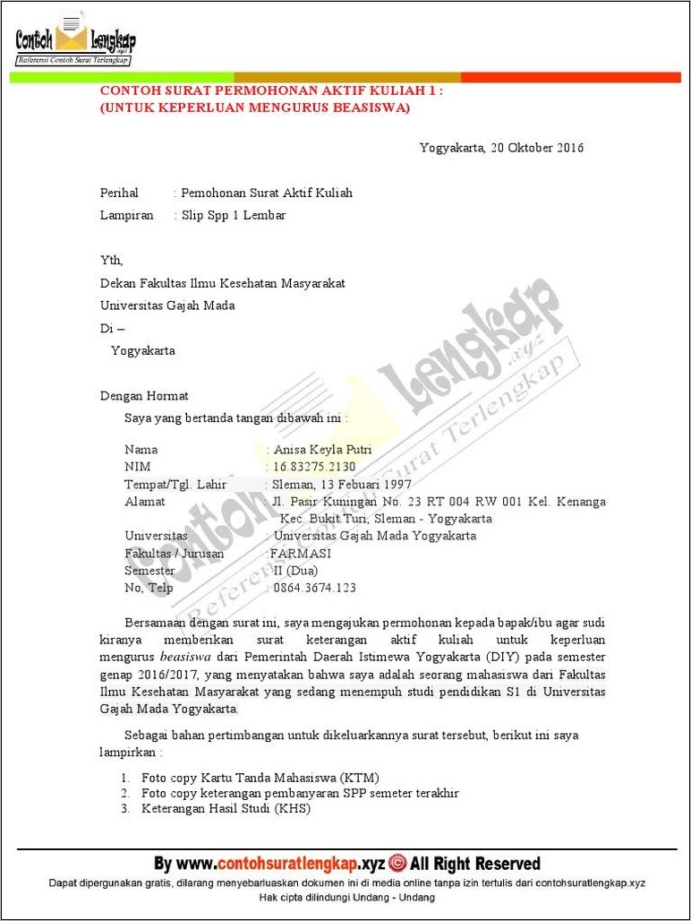 Contoh Surat Keterangan Aktif Kerja Di Puskesmas