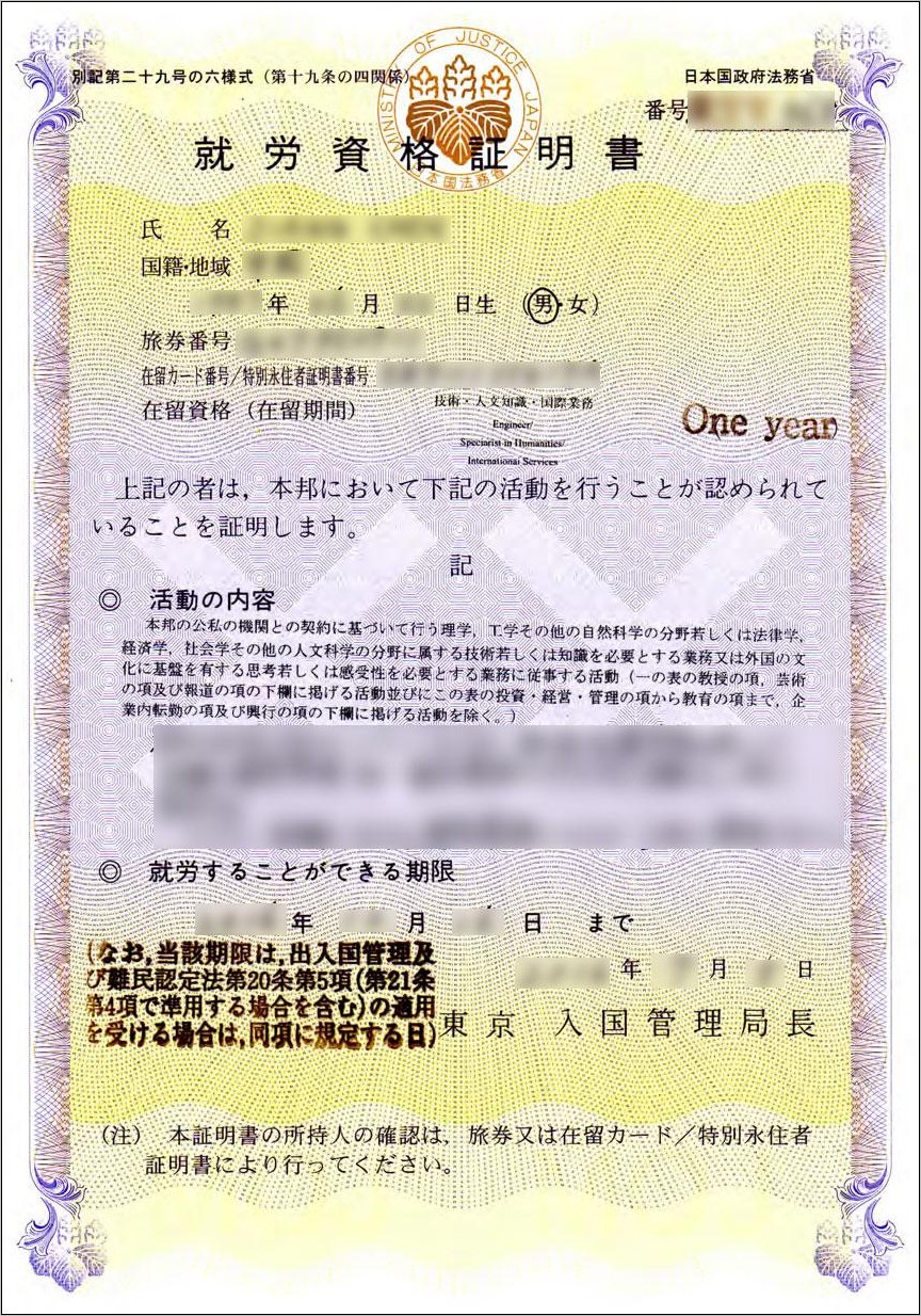 Contoh Surat Keterangan Bekerja Untuk Visa Jepang