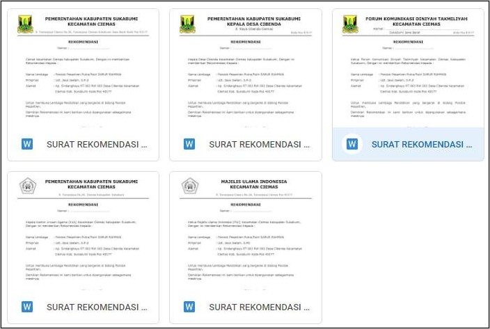 Contoh Surat Keterangan Kerja Alfamart