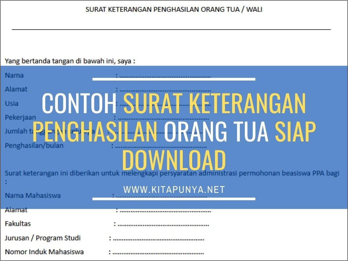 Contoh Surat Keterangan Telah Bekerja Untuk Persyaratan Kuliah Karyawan