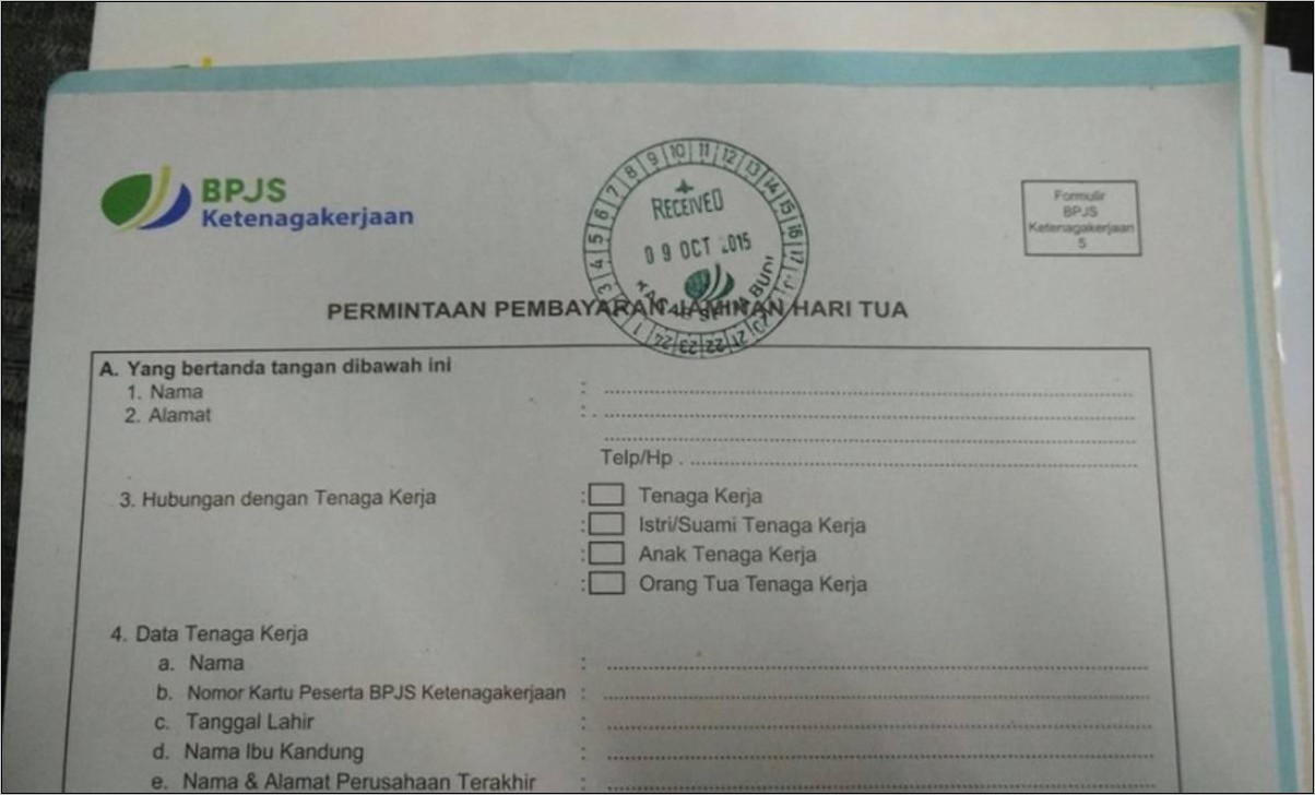 Contoh Surat Keterangan Tidak Bekerja Dari Jamsostek