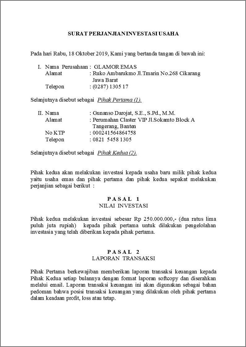 Contoh Surat Kronologis Kesalahan Bekerja