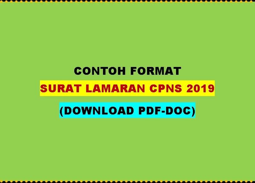 Contoh Surat Lamaran Cpns Kabupaten Anambas