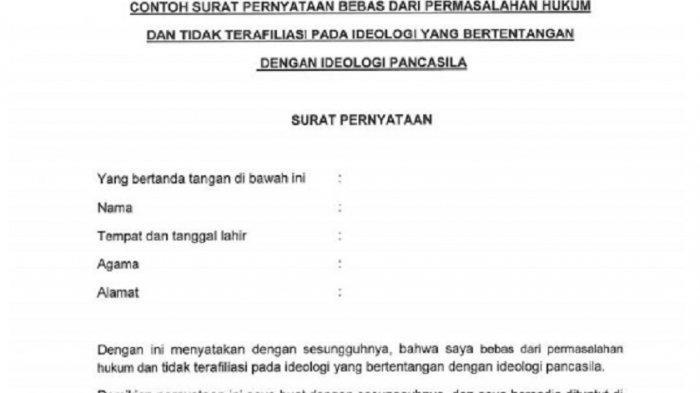 Contoh Surat Lamaran Cpns Kemenag 2018 Yang Sudah Jadi