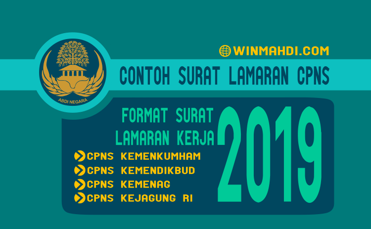 Contoh Surat Lamaran Cpns Kemenkumham 2019 Untuk Sma