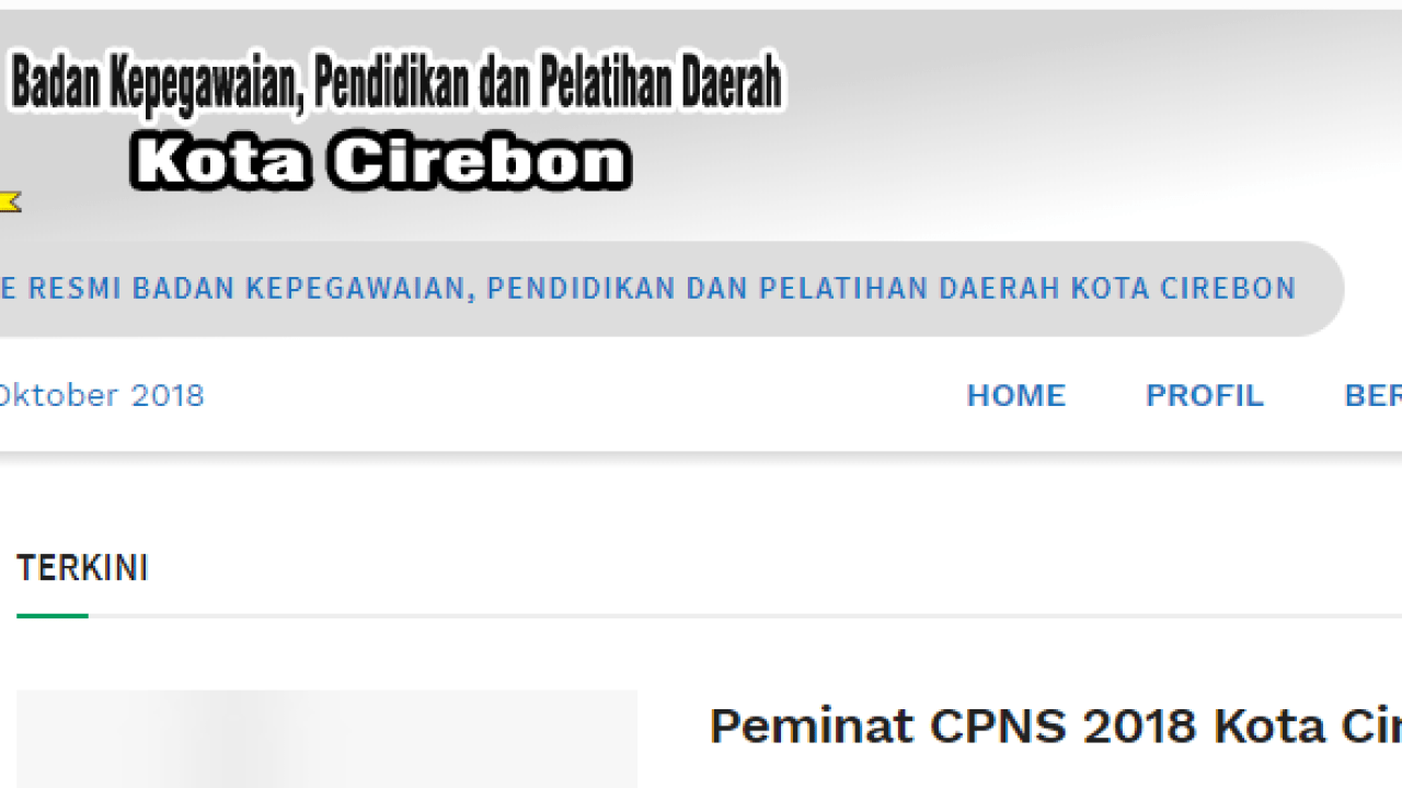 Contoh Surat Lamaran Cpns Kota Cirebon 2018