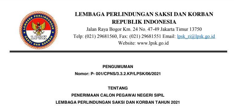 Contoh Surat Lamaran Cpns Sumedang