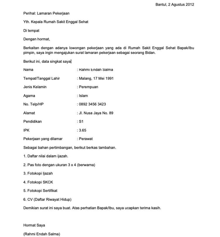 Contoh Surat Lamaran Di Rumah Kan Bebek Boedjang