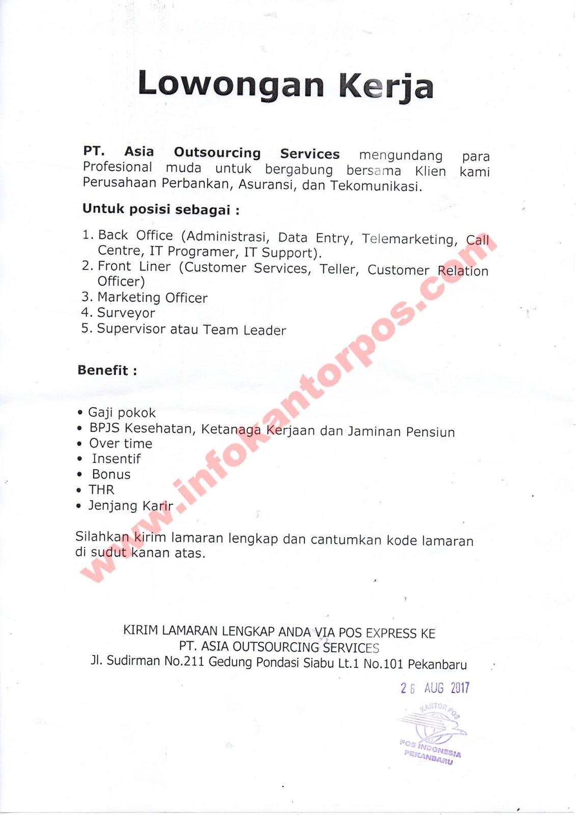 Contoh Surat Lamaran Di Walet