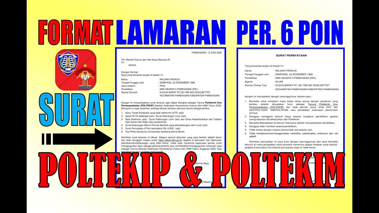 Contoh Surat Lamaran Ke Imigrasi