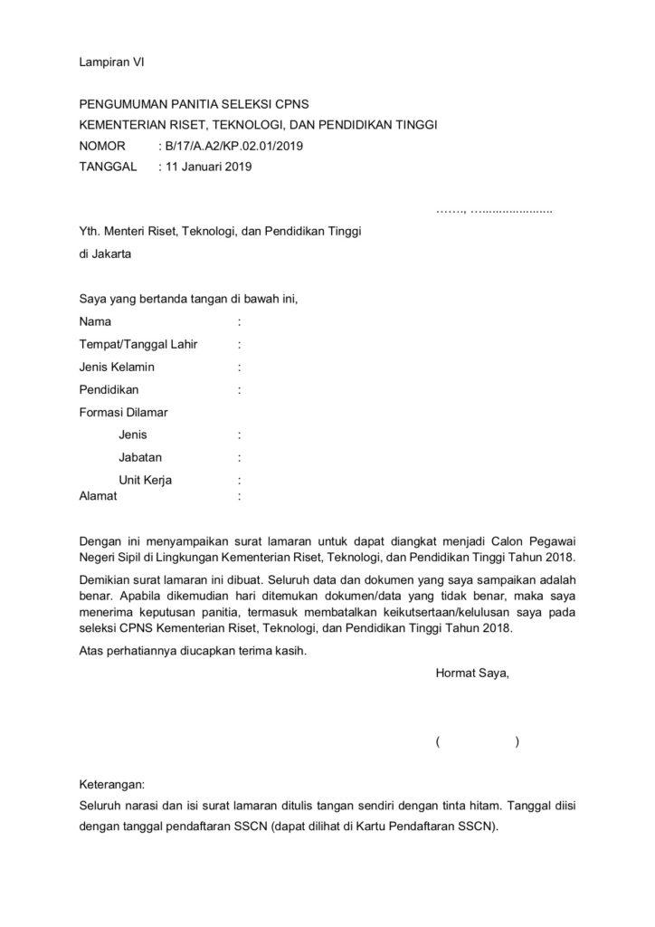 Contoh Surat Lamaran Ke Lotte