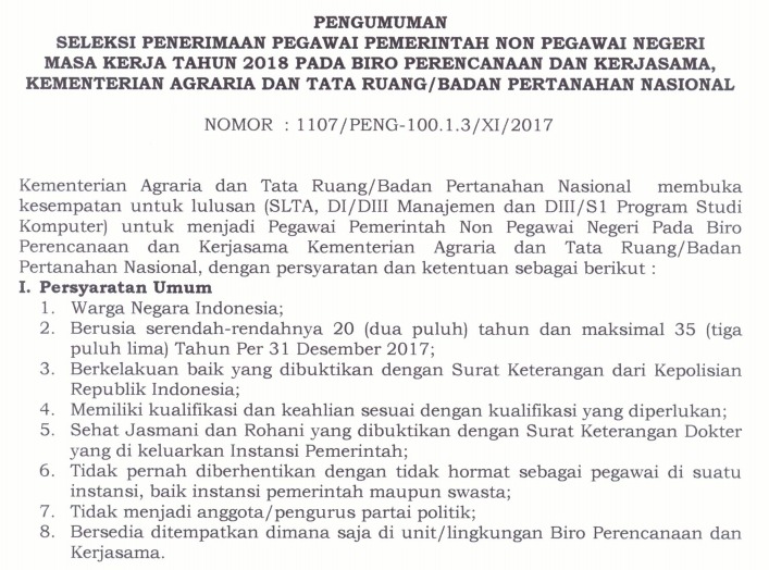 Contoh Surat Lamaran Kementerian Agraria Dan Tata Ruang