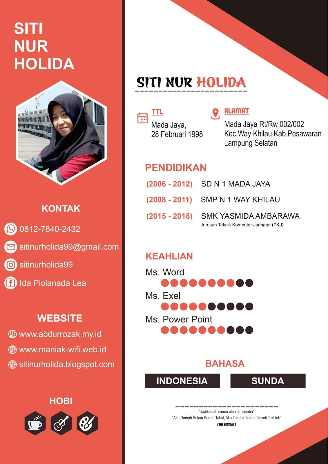 Contoh Surat Lamaran Kerja Bidang Jaringan