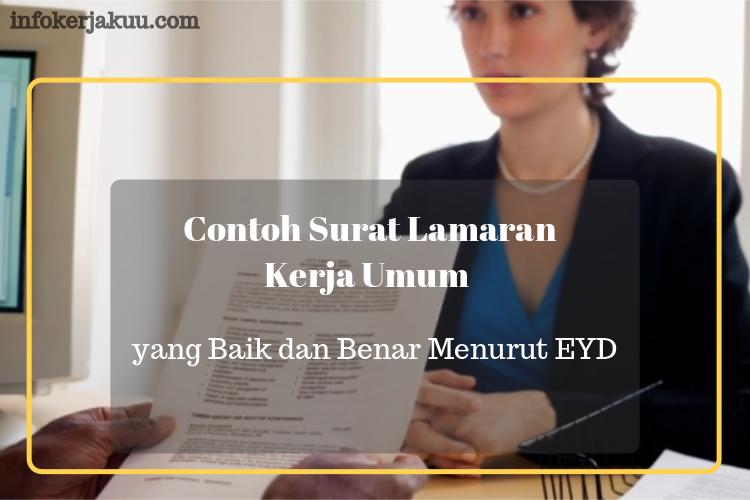 Contoh Surat Lamaran Kerja Dengan Eyd Yang Benar