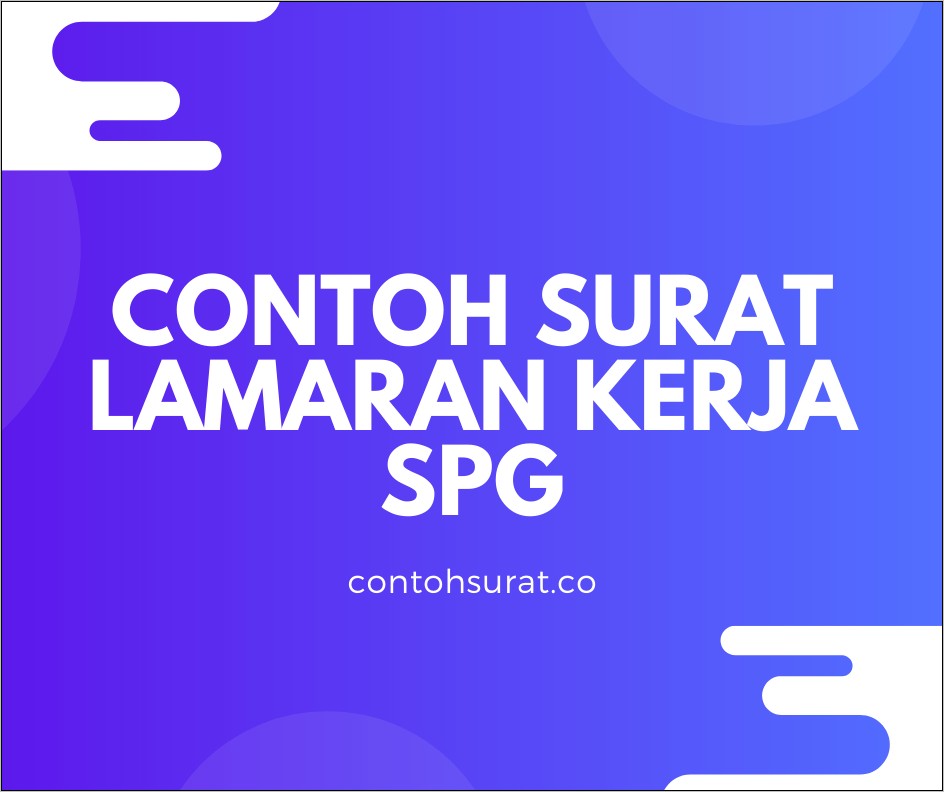 Contoh Surat Lamaran Kerja Di Swalayan Yang Benar