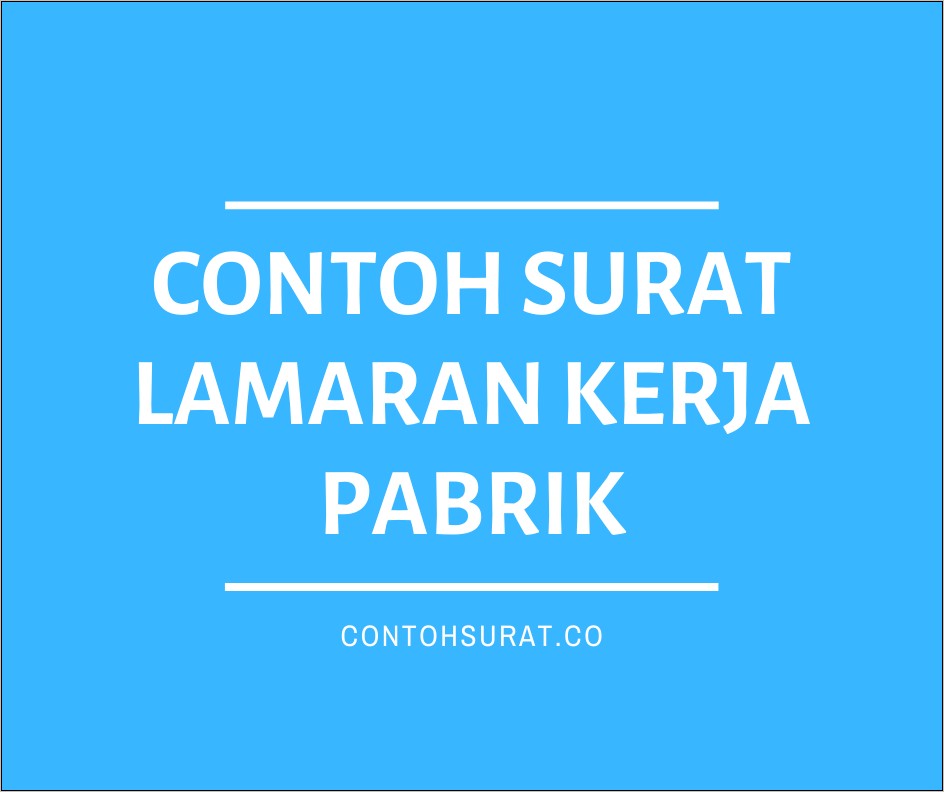 Contoh Surat Lamaran Kerja Ke Neutron