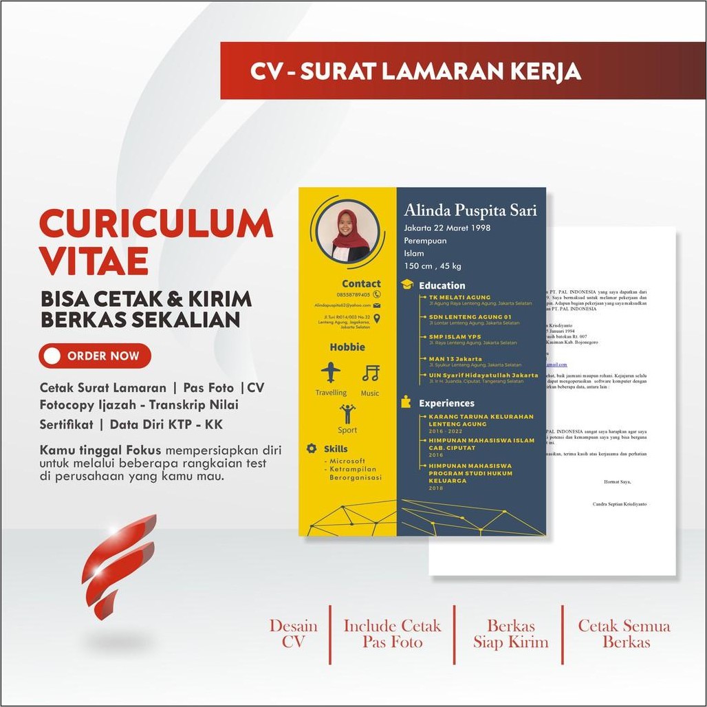 Contoh Surat Lamaran Kerja Ke Shopee
