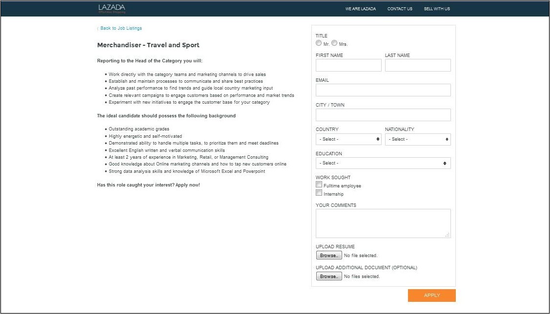 Contoh Surat Lamaran Kerja Kurir Di Lazada